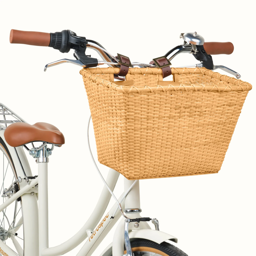 Retrospec | Cesta para bicicleta Toto tejida a mano en caña